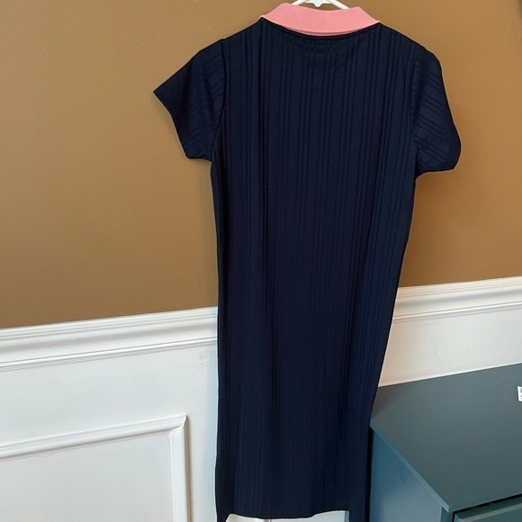 NUMPH Josepha Dress Evening Blue Athletic Tennis Size Small Ribbed Collared - Picture 7 of 7